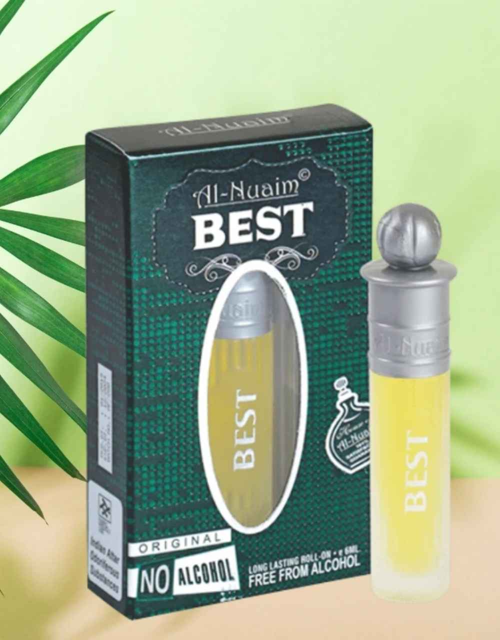 Al-Nuaim Silver Series Best 6ml Alcohol Free Attar Roll On - Luxury Scent with Long Lasting Fragrance For Men