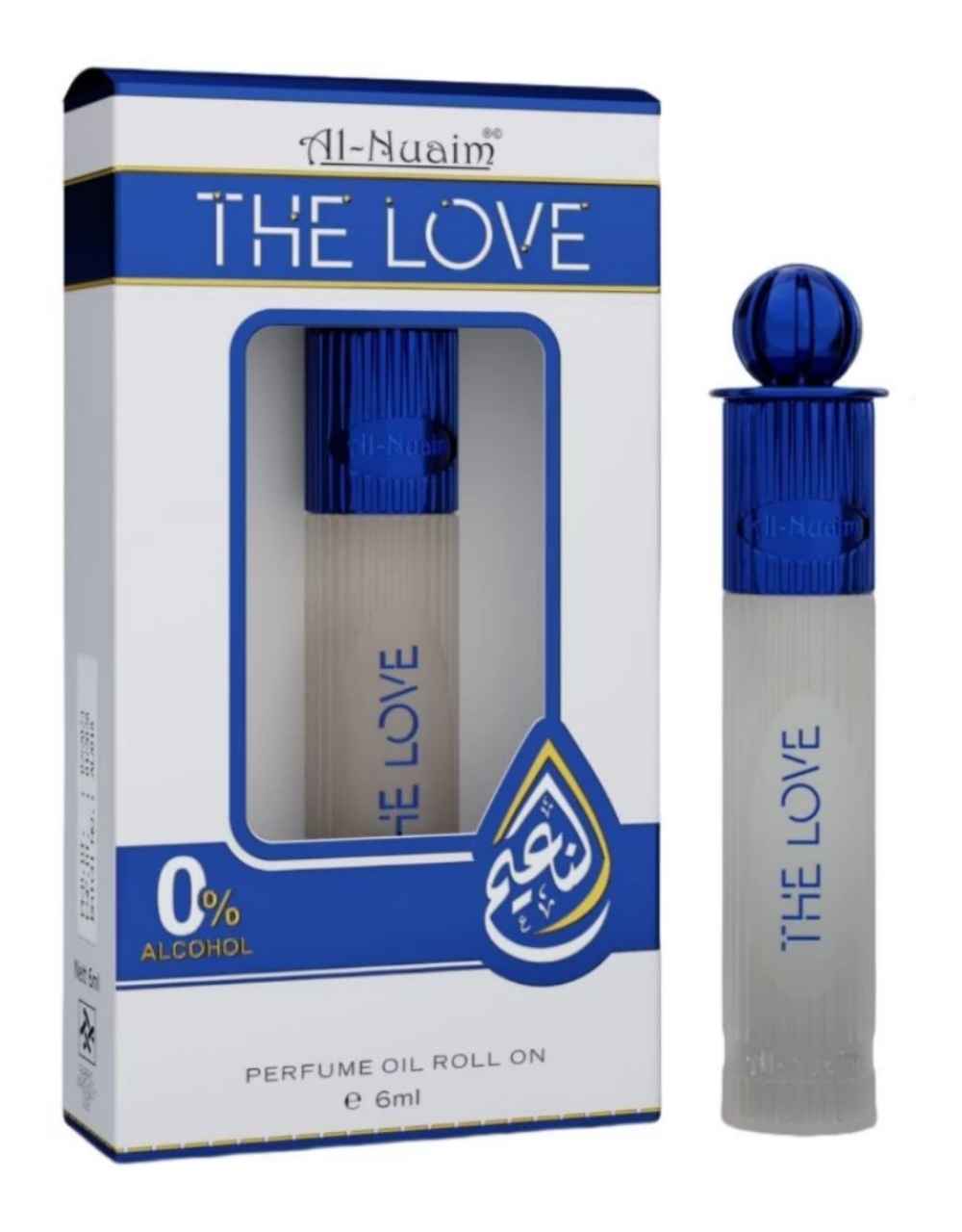 Al-Nuaim Silver Series The Love 6ml Alcohol Free Attar Roll On - Luxury Scent with Long Lasting Fragrance For Unisex