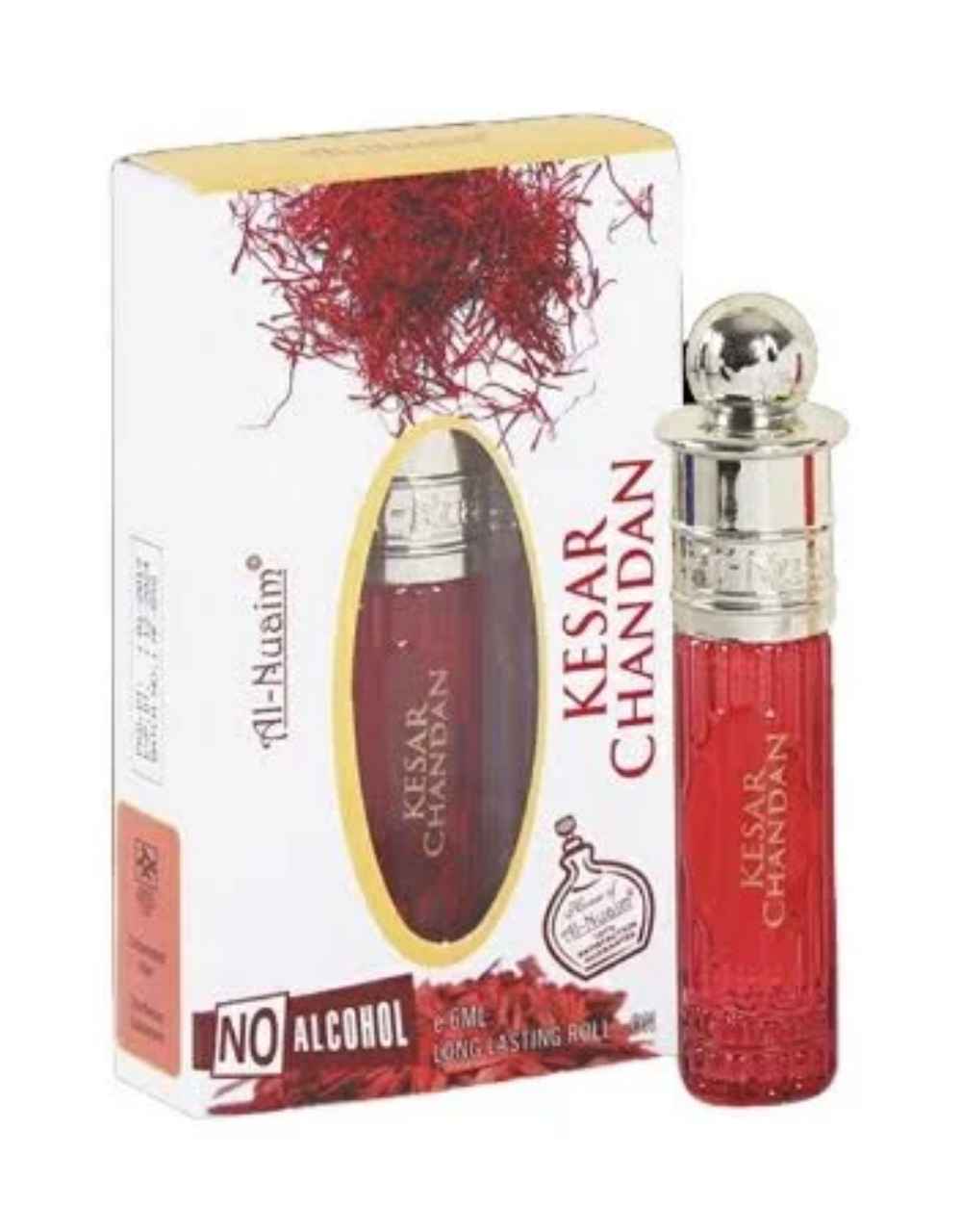 Al-Nuaim Kesar Chandan 6 ml Alcohol Free Attar For Men