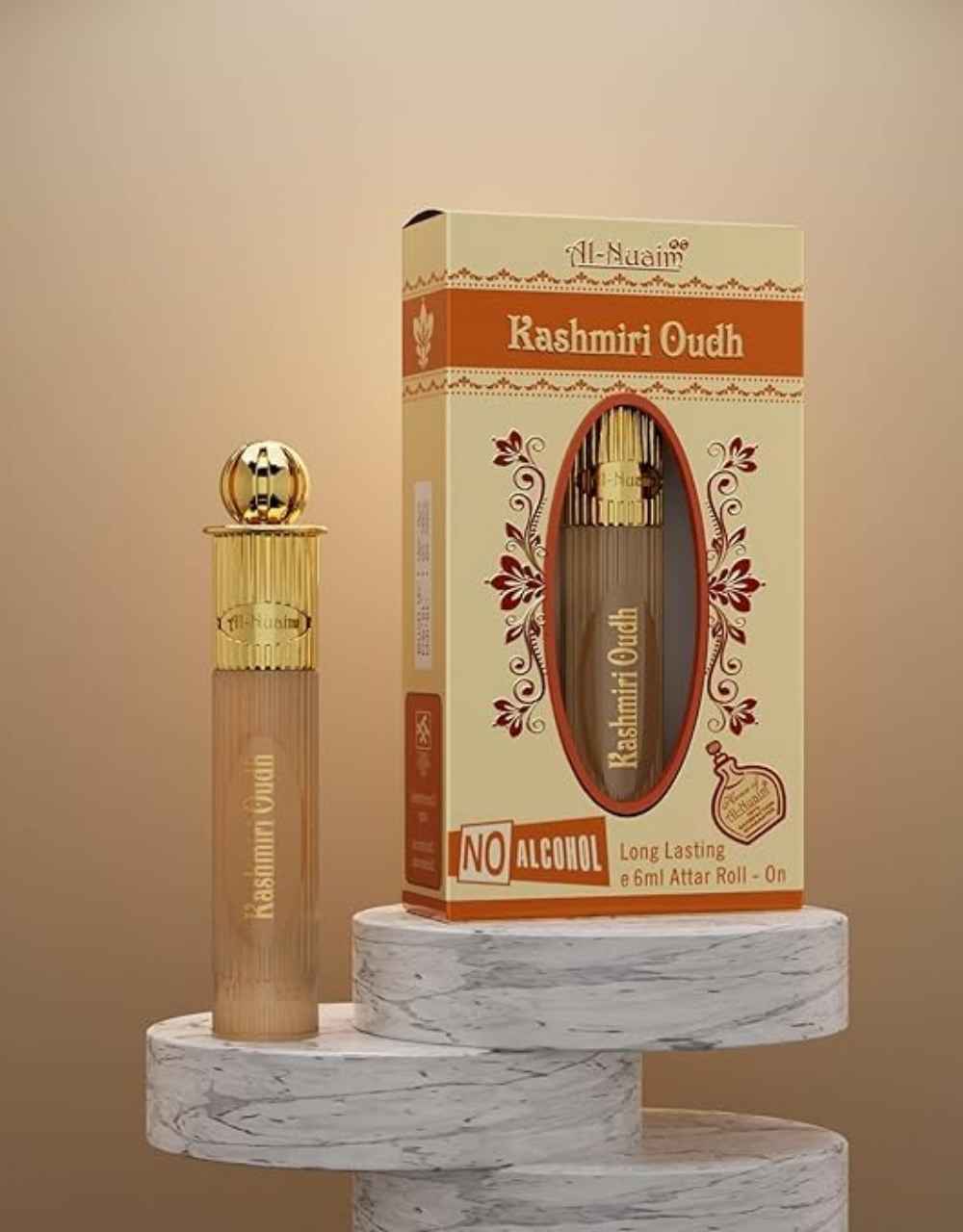 Al-Nuaim Kashmiri Oudh 6 ml Alcohol Free Attar For Men