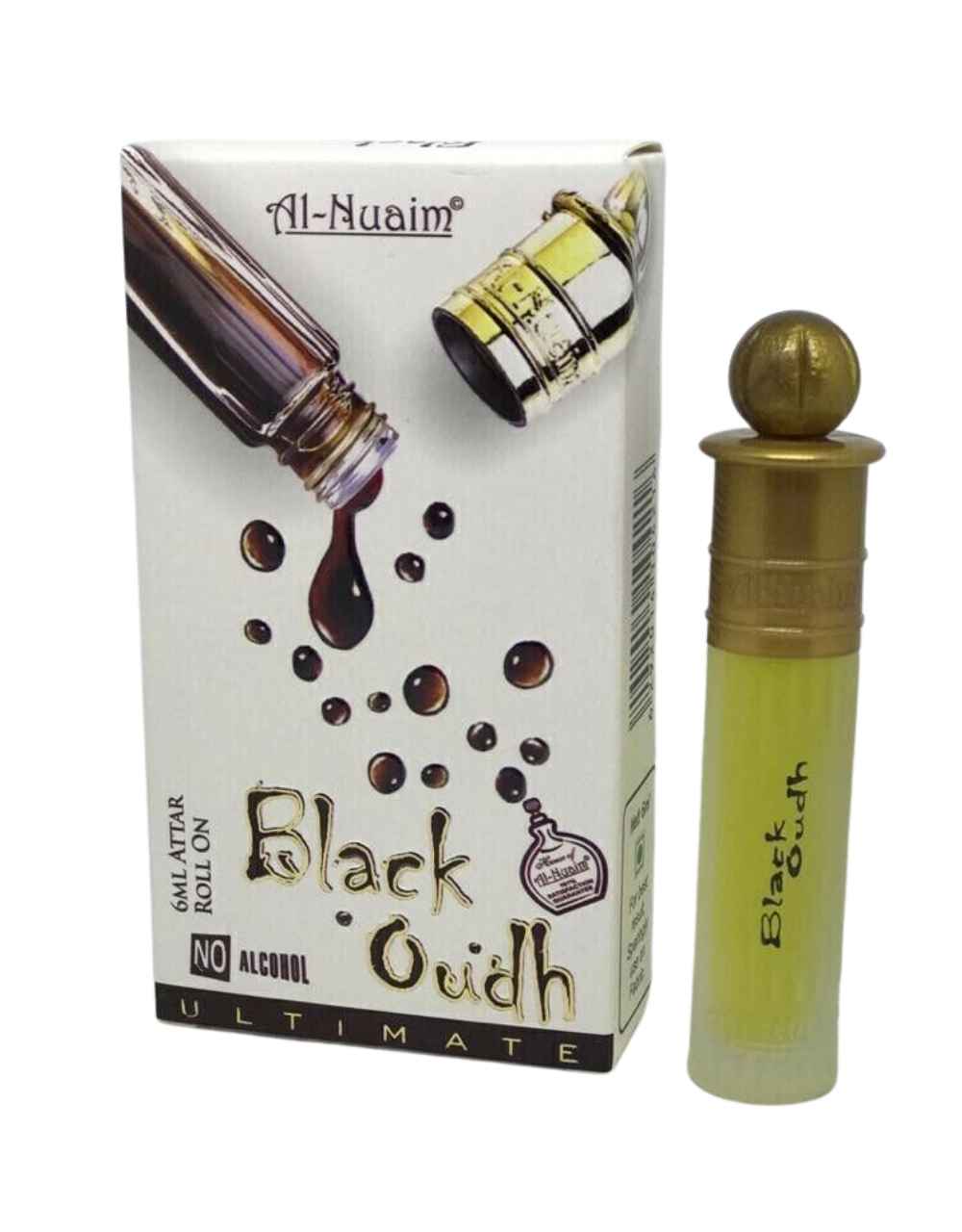 Al-Nuaim Black Oudh 6 ml Alcohol Free Attar For Men