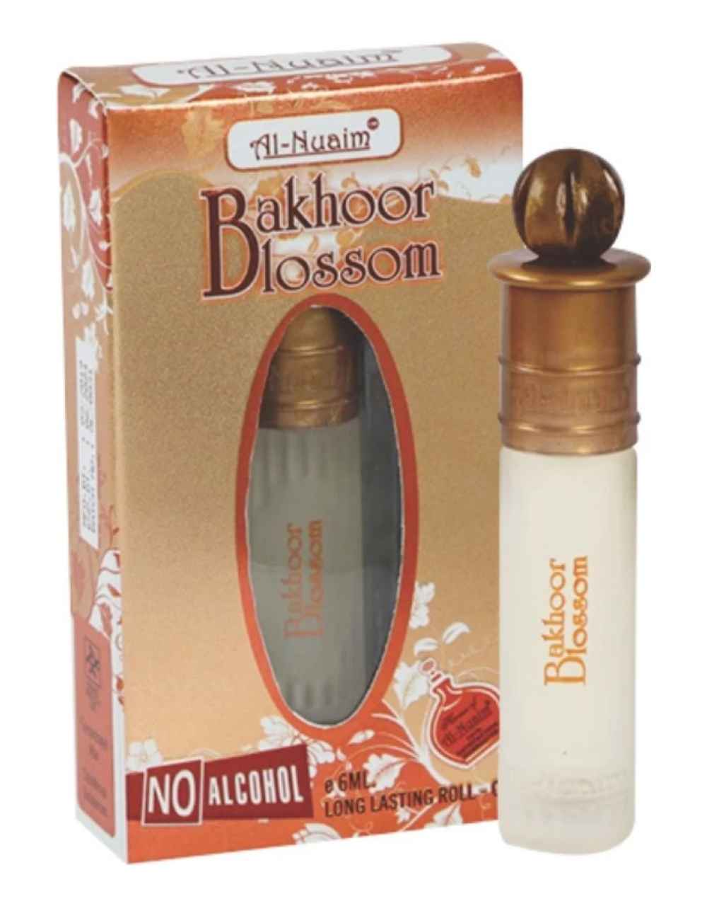 Al-Nuaim Silver Series Bakhoor Blossom 6ml Alcohol Free Attar Roll On - Luxury Scent with Long Lasting Fragrance For Men