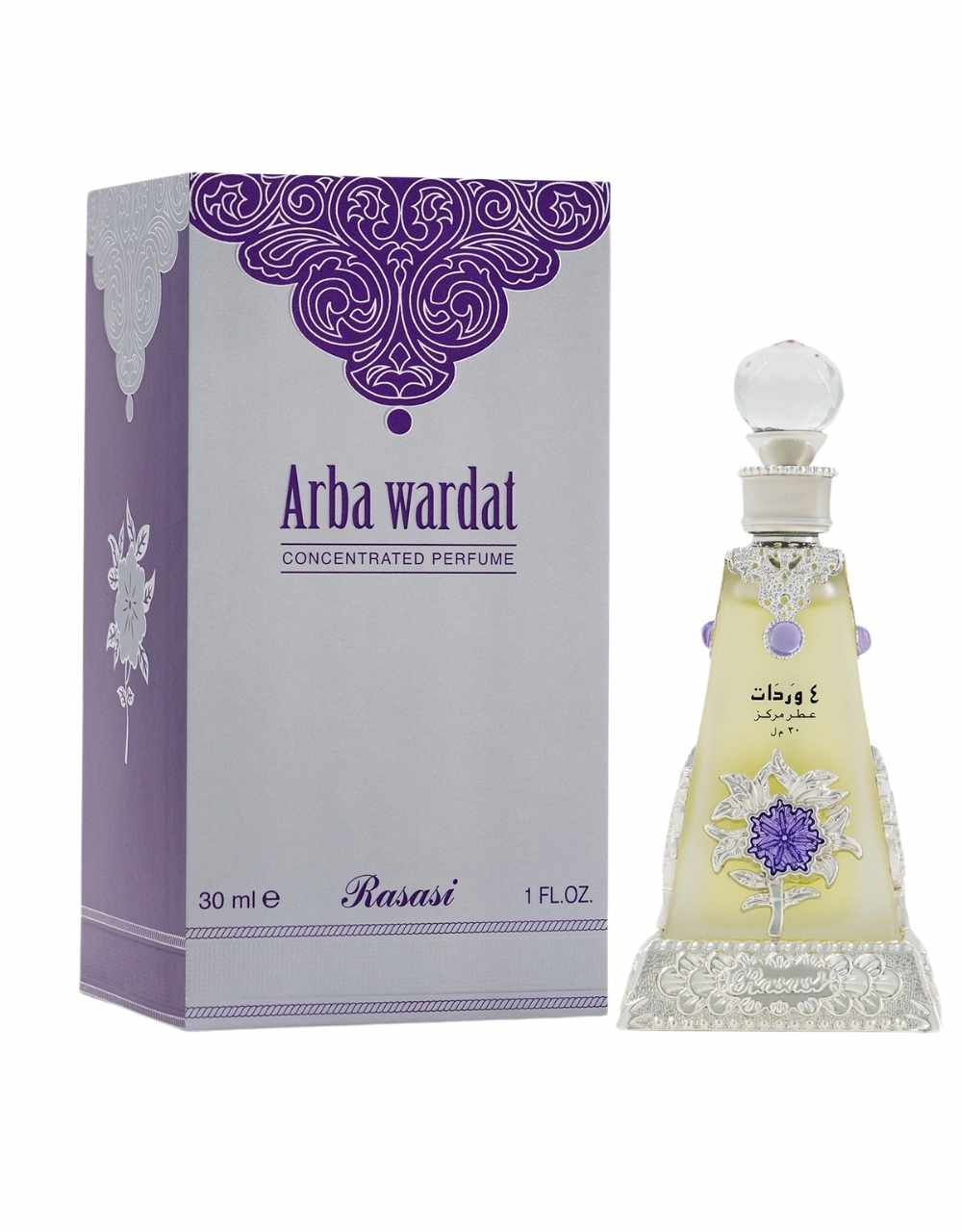 Rasasi Arba Wardat 30 ml Concentrated Perfume Attar For Unisex