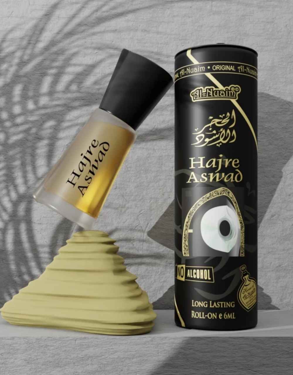 Al-Nuaim Hajre Aswad 6 ml Attar Non Alcoholic Long Lasting Attar